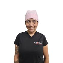 Bandana rosa de amarrar oxford unissex touca restaurante bares bd-10