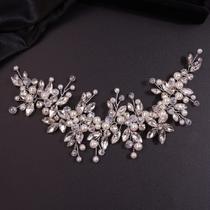 Bandana Teyglen Dainty Rhinestones Pearls Crystal Silver Bandana Teyglen Dainty Rhinestones Pearls Crystal Silver