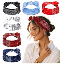 Bandana Tobeffect para mulheres, estilo boho, pacote com 6