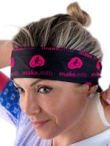 Bandana triangular para ciclismo feminina Black - Make Sports