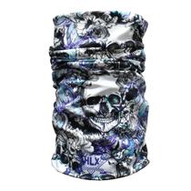 Bandana Tubo Flex HLX Caveira Lilas Balaclava Bike Moto