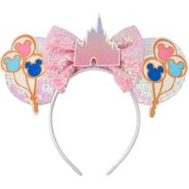 Bandana UNSPAZ Castle Mouse Ears com glitter para mulheres e crianças