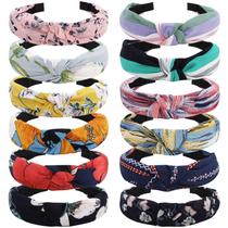 Bandana VELSCRUN Knotted para mulheres e meninas, 12 unidades Bandana VELSCRUN Knotted para mulheres e meninas, 12 unidades
