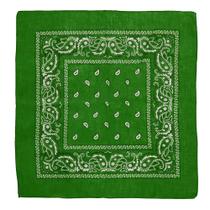 Bandana Verde Estampada 100% Algodão Rodeo West 36888