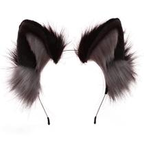 Bandana VIGVAN feita à mão Wolf Fox Ears Cosplay Halloween Bandana VIGVAN feita à mão Wolf Fox Ears Cosplay Halloween