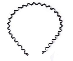 Bandana WOIWO Black Spring Wave Metal Hoops unissex