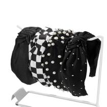 Bandana YOEMAYUNER com estampa floral quadriculada atada, pacote com 4