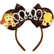 Bandana ZHENNAN Glitter Slinky Dog Bow ajustável 21x14cm