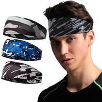Bandanas 3pcs antiderrapante yoga esportes headband umidade faixa de cabelo multifuncional