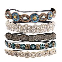 Bandanas AMCAMI Rhinestone Elastic Crystal Beaded x5