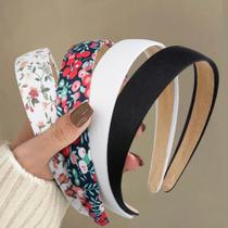 Bandanas antiderrapantes Huachi, modernas para cabelos femininos com 2,5 cm de largura Bandanas antiderrapantes Huachi, modernas para cabelos femininos com 2,5 cm de largura