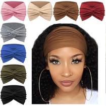 Bandanas AQOKKA extra largas para mulheres, turbante antiderrapante x8