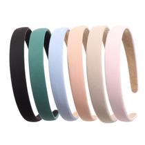 Bandanas Cuizhiyu Solid Simple para mulheres, tecido liso de 1,9 cm