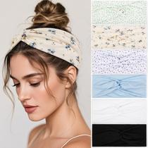 Bandanas de cabelo femininas TERSE, antiderrapantes, Twist, modernas, x6