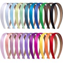 Bandanas de cetim Duufin com 2 cm de largura para mulheres e meninas - 22 cores Bandanas de cetim Duufin com 2 cm de largura para mulheres e meninas - 22 cores