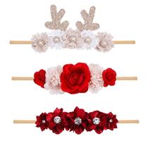 Bandanas de flores para bebês e meninas, cherrboll, supermacias e elásticas
