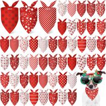 Bandanas de Natal para cães Abbylike 50 unidades vermelhas/brancas para cães Bandanas de Natal para cães Abbylike 50 unidades vermelhas/brancas para cães