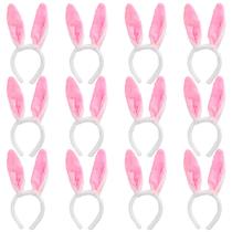 Bandanas de pelúcia Max Fun Easter Bunny Ears para crianças e adultos