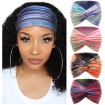 Bandanas de turbante DRESHOW para mulheres vintage, pacote com 4
