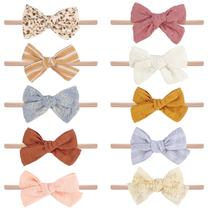 Bandanas e laços VISBL Baby Girl Faixas de cabelo de nylon Bandanas e laços VISBL Baby Girl Faixas de cabelo de nylon