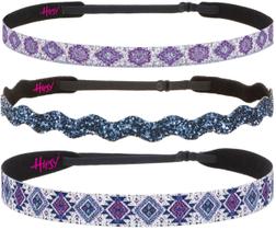 Bandanas femininas hipsy ajustáveis, modernas, hippie, 1 pacote, azul marinho