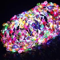 Bandanas Flower Crown Syhood LED 180 unidades para mulheres Bandanas Flower Crown Syhood LED 180 unidades para mulheres
