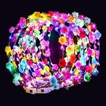 Bandanas Flower Crowns HONLYNE LED 54 unidades para mulheres Bandanas Flower Crowns HONLYNE LED 54 unidades para mulheres