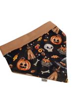 Bandanas halloween com laço para pet cachorro e gato