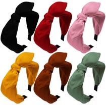 Bandanas Jaciya Knotted Bow para mulheres e meninas (6 peças)