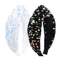 Bandanas Lanmerry Girls Knotted Glitter, lantejoulas, 2 unidades Bandanas Lanmerry Girls Knotted Glitter, lantejoulas, 2 unidades