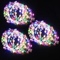 Bandanas LED Flower Crowns QSjqllo 50 unidades para mulheres Bandanas LED Flower Crowns QSjqllo 50 unidades para mulheres