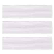 Bandanas MapOfBeauty Yoga, algodão elástico, pacote com 3 unidades (brancas)