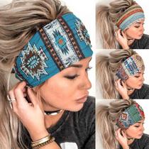 Bandanas Olbye Boho Femininas Largas com Turbante Elástico