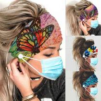 Bandanas Olbye Wide Boho Headwrap Butterfly Women 4 unidades