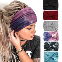 Bandanas Olbye Wide Wide Wide, faixas de cabelo antiderrapantes, com nós, x6