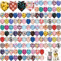 Bandanas para cães Amylove 120 peças de poliéster macio 65x45 cm