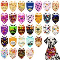 Bandanas para cães Pai Sence Halloween e Ação de Graças, 30 unidades XXL