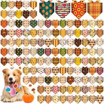 Bandanas para cães Sanwuta Fall Thanksgiving 120 unidades para animais de estimação Bandanas para cães Sanwuta Fall Thanksgiving 120 unidades para animais de estimação