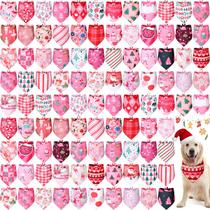 Bandanas para Perros Newwiee Rosadas de Navidad Paquete al por Mayor de 100 Piezas