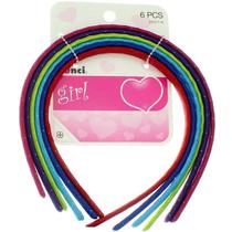 Bandanas Scunci Girl Wavy, cores variadas, pacote com 6 x 2 Bandanas Scunci Girl Wavy, cores variadas, pacote com 6 x 2