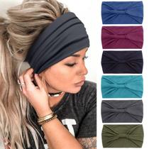 Bandanas Tobeffect African Boho Wide Hairband para mulheres