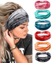 Bandanas Tobeffect African Wide Tie Dye para mulheres x6