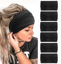 Bandanas Tobeffect Faixas de cabelo africanas com nós largos para mulheres