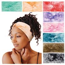 Bandanas Tobeffect Turbante para mulheres, pacote com 8 tie-dye fashion