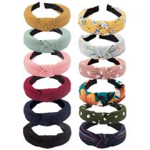 Bandanas VELSCRUN Boho para mulheres, pacote com 12 turbantes elásticos Bandanas VELSCRUN Boho para mulheres, pacote com 12 turbantes elásticos