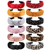 Bandanas VELSCRUN para mulheres, pacote com 12 faixas de cabelo, turbante elástico Bandanas VELSCRUN para mulheres, pacote com 12 faixas de cabelo, turbante elástico