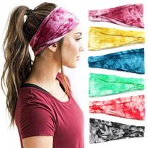 Bandanas YONUF Boho Fashion Wide Headband, pacote com 6 para mulheres