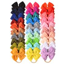 Bandas de cabelo Prohouse Big Bows Nylon para meninas, 30 unidades