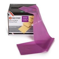 Bandas de exercícios Body Sport Level 5 X-Heavy Purple 12,7x45,7m Bandas de exercícios Body Sport Level 5 X-Heavy Purple 12,7x45,7m