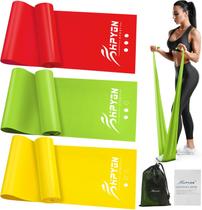 Bandas de exercícios HPYGN 210 cm, conjunto de resistência elástica, 3 níveis
